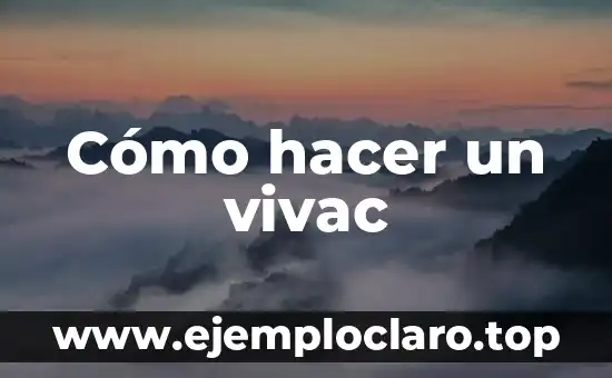 Cómo hacer hipnosis 8 Cómo hacer un vivac