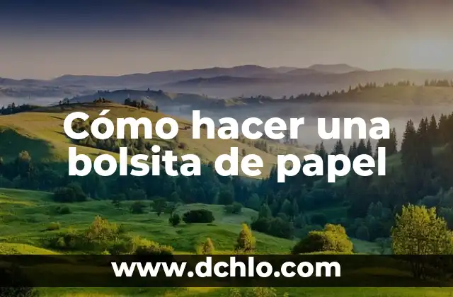 Cómo hacer emoticonos de papel 4 Cómo hacer una bolsita de papel
