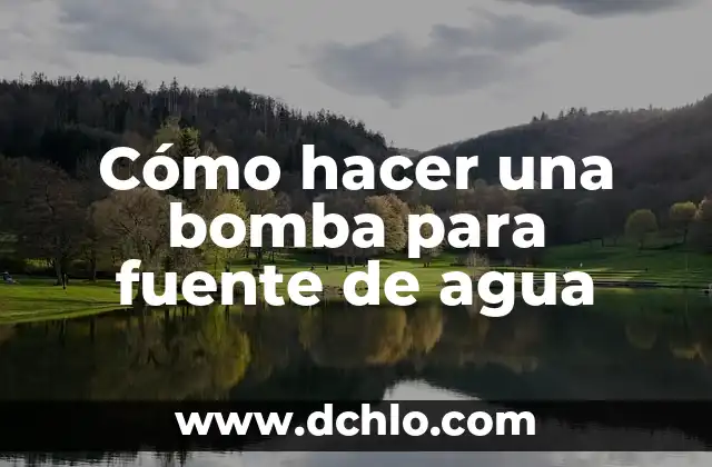 Como hacer cobertores de garrafón de agua 7 Cómo hacer una bomba para fuente de agua