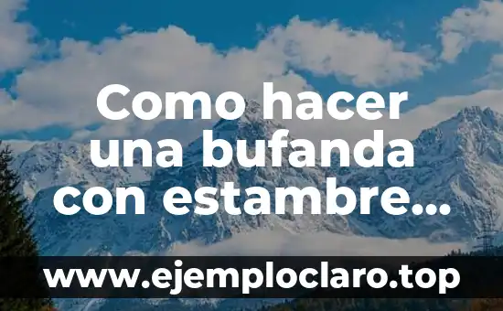 Como hacer una bufanda con estambre de pompones