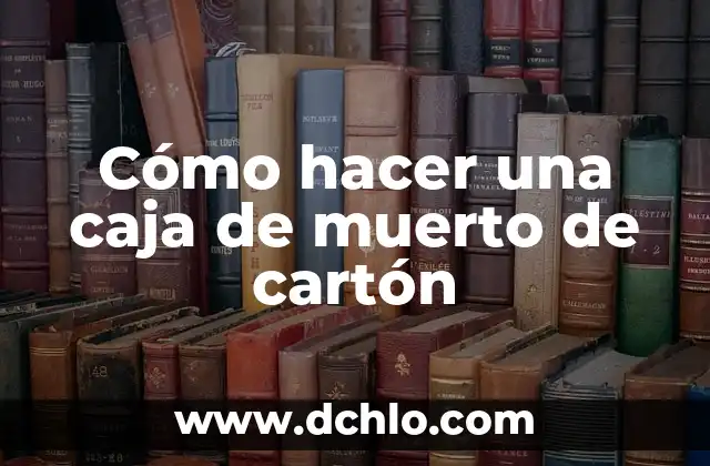 C贸mo hacer una caja de regalo para un collar 6 C贸mo hacer una caja de muerto de cart贸n