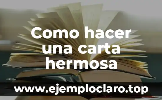 Televisión a la Carta: La Promesa de una Nueva Era de Entretenimiento 3 Como hacer una carta hermosa