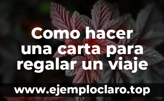 Televisión a la Carta: La Promesa de una Nueva Era de Entretenimiento 4 Como hacer una carta para regalar un viaje