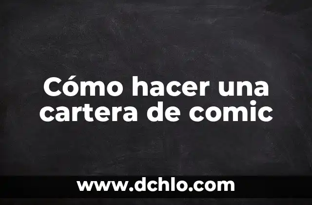 Como hacer una cartera de papel fácil y rápido 5 Cómo hacer una cartera de comic