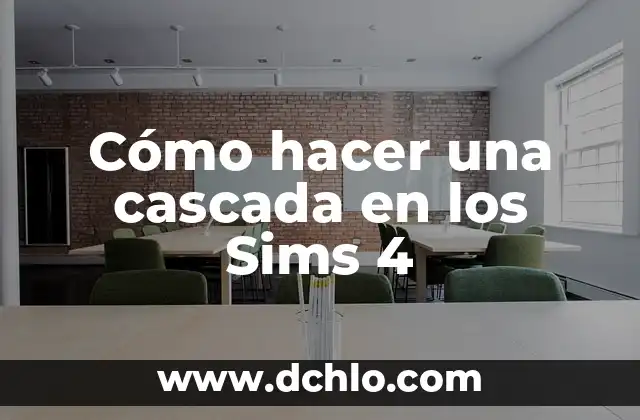 Como hacer flor con limpiapipas 8 Cómo hacer una cascada en los Sims 4