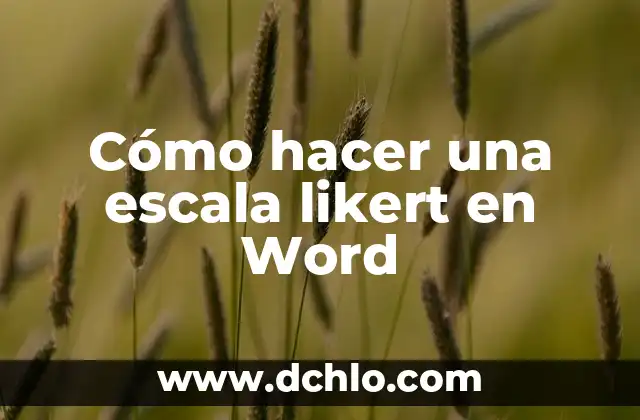 Cómo hacer mapa de corchetes de Word 4 Cómo hacer una escala likert en Word