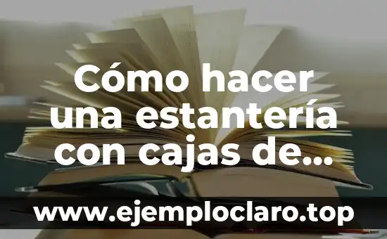 Cómo hacer un adorno con botellas de plástico 6 Cómo hacer una estantería con cajas de plástico