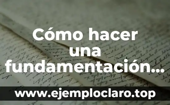 Cómo hacer cadenas para tejer 8 Cómo hacer una fundamentación ejemplos
