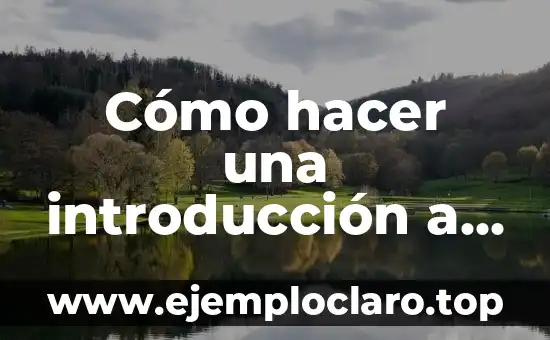 Cómo hacer una introducción a un debate