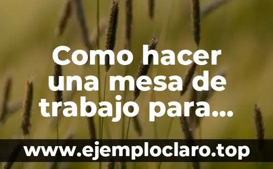 Cómo hacer un camino de mesa en 10 minutos 6 Como hacer una mesa de trabajo para sierra circular