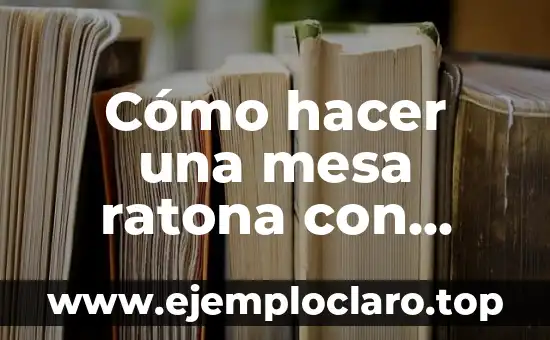 Cómo hacer un camino de mesa en 10 minutos 5 Cómo hacer una mesa ratona con cajones de verdura