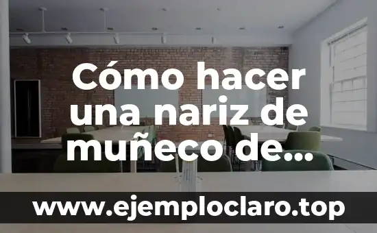 Cómo hacer una nariz de muñeco de nieve con cartulina