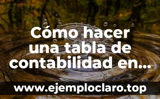 ¿Qué es la devolución de ventas en contabilidad? 8 Cómo hacer una tabla de contabilidad en Excel