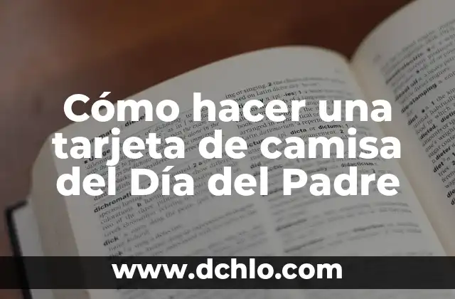 Cómo hacer un ID de Apple sin tarjeta 4 Cómo hacer una tarjeta de camisa del Día del Padre