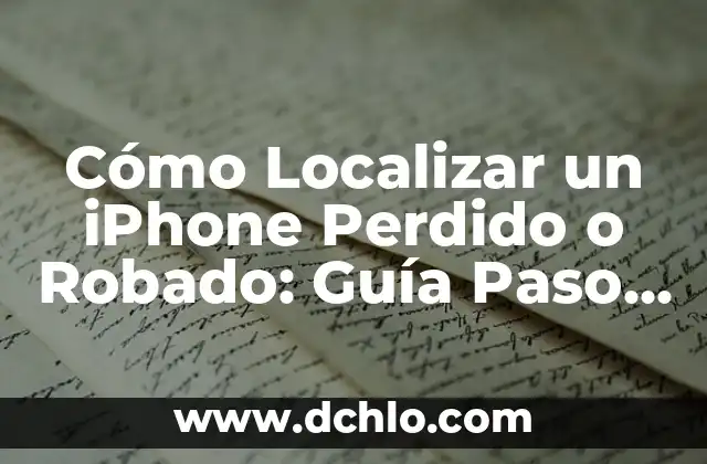 Significado Emocional de Ser Robado 4 Cómo Localizar un iPhone Perdido o Robado: Guía Paso a Paso