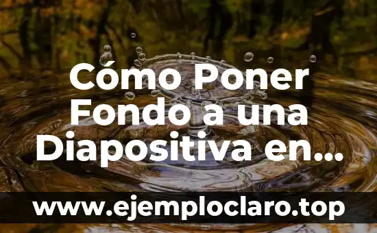 Cómo hacer una diapositiva con movimiento en PowerPoint 4 Cómo Poner Fondo a una Diapositiva en PowerPoint: Guía Definitiva