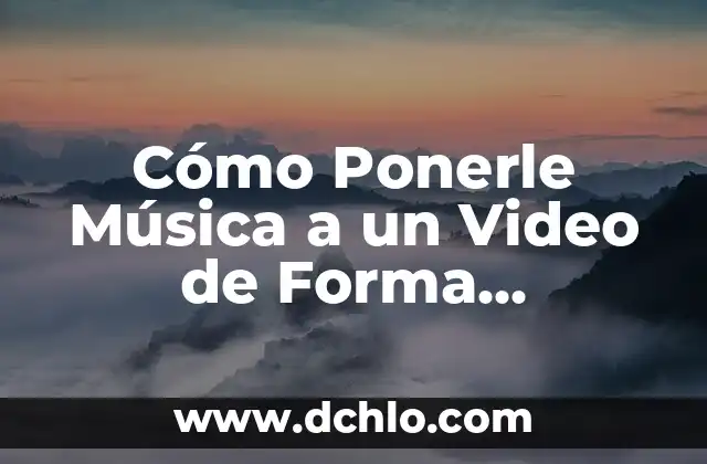 El significado de Memories en la música 4 Cómo Ponerle Música a un Video de Forma Profesional