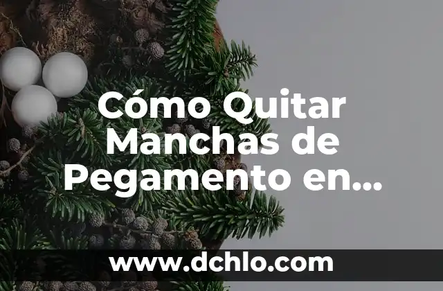 Cómo quitar manchas de resina en la ropa de manera efectiva 5 Cómo Quitar Manchas de Pegamento en Ropa: Soluciones Fáciles y Efectivas