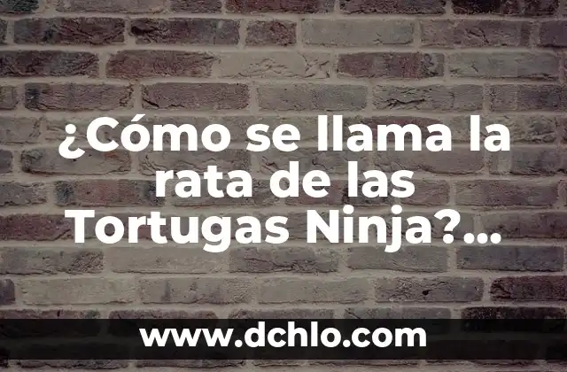 A qué velocidad viaja la luz: Descubre la respuesta exacta 3 ¿Cómo se llama la rata de las Tortugas Ninja? Descubre la respuesta