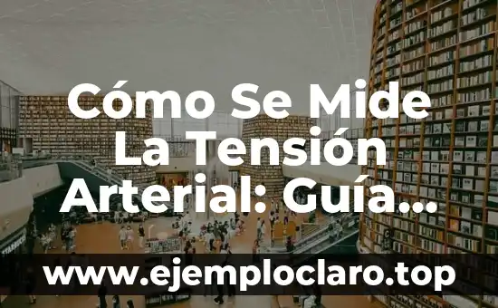 Cómo Se Mide La Tensión Arterial: Guía Completa