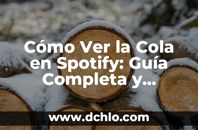 Cola de Caballo: ¿Qué es Bueno para la Salud y la Belleza? 5 Cómo Ver la Cola en Spotify: Guía Completa y Actualizada