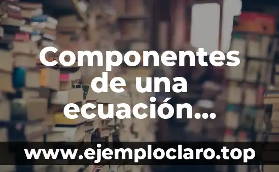 Concepto, Definición y Significado de ANSI 7 Componentes de una ecuación química significado