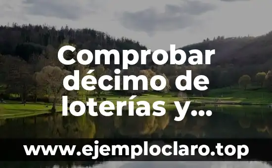 Investigación sobre el significado de décimo 3 Comprobar décimo de loterías y apuestas del estado: Guía completa