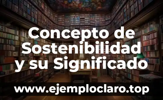 Concepto de Sostenibilidad y su Significado