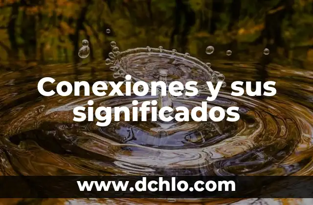 Esquemas de signos y significados 8 Conexiones y sus significados