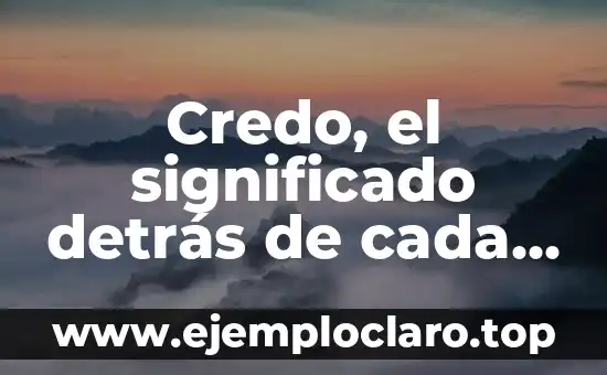Concepto y significado de emisor en formato PDF 6 Credo, el significado detrás de cada frase en formato PDF
