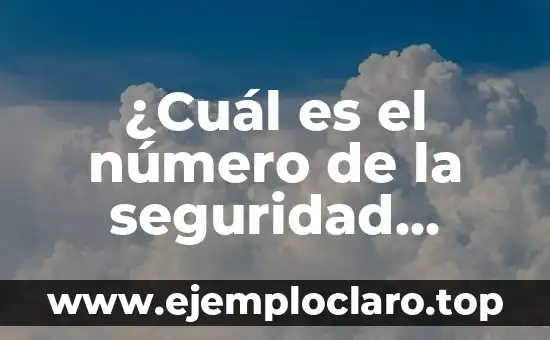 ¿Cuál es el número de la seguridad social? Guía completa para entender su importancia