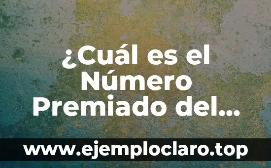 ¿Cuál es el Número Premiado del Sorteo de la Once?