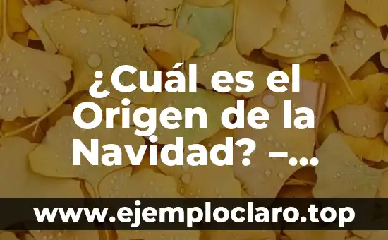 ¿Cuál es el Origen de la Navidad? – Descubre la Historia Detrás de la Fiesta