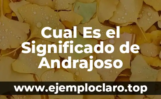 Cual Es el Significado de Andrajoso