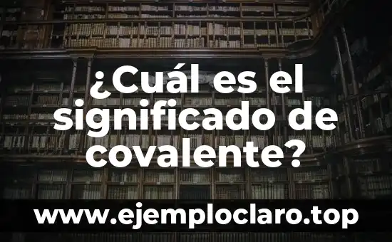 ¿Quién es el famoso y multimillonario Iron Man? - Biografía y Legado 4 ¿Cuál es el significado de covalente?