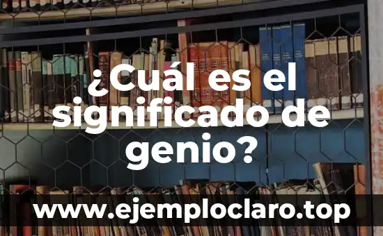 Cuál Es El Significado De Justicia 7 ¿Cuál es el significado de genio?