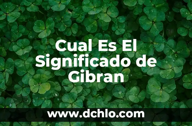 ¿Cuál es el significado de las gafas? 5 Cual Es El Significado de Gibran