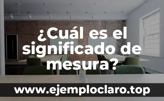 ¿Cuál es el significado de mesura?