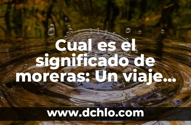 El Misterio del Nopalucan: Un Viaje al Corazón de la Cultura Azteca 5 Cual es el significado de moreras: Un viaje al corazón de la naturaleza