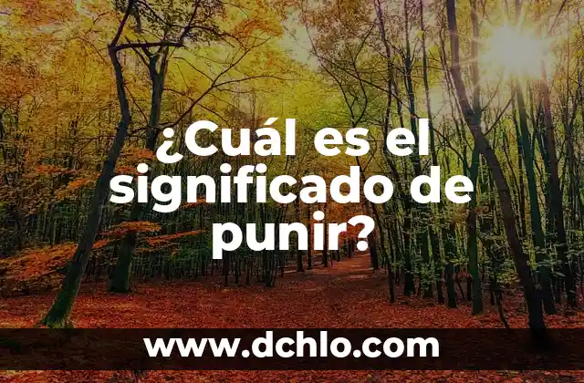 Cual es el significado de pululan 7 ¿Cuál es el significado de punir?