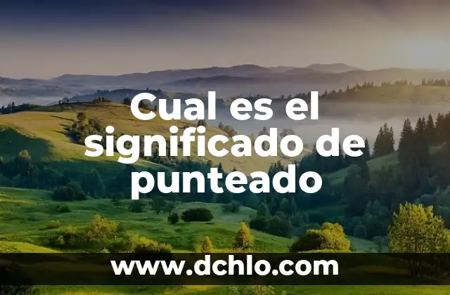 Cual es el significado de pululan 4 Cual es el significado de punteado