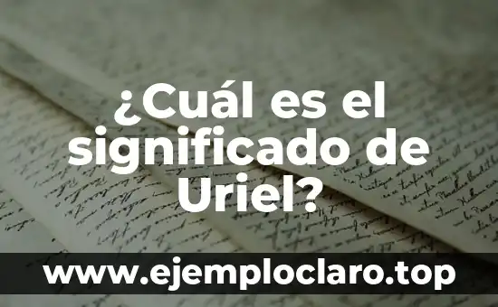 ¿Qué es el Vestido Dorado o Azul? La Ilusión Óptica que Divide a la Sociedad 6 ¿Cuál es el significado de Uriel?