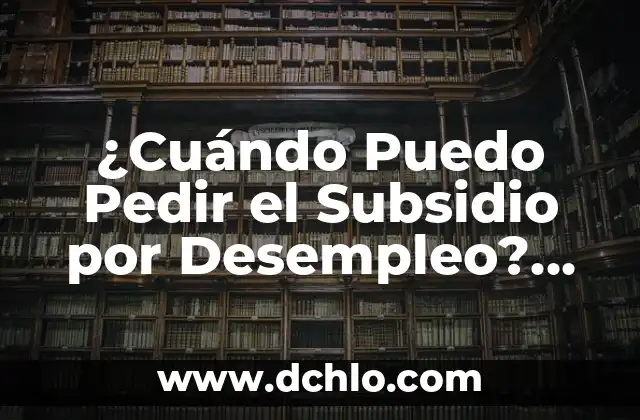 ¿Puedo Ir Sin Camiseta por la Calle? Reglas y Precauciones 7 ¿Cuándo Puedo Pedir el Subsidio por Desempleo? Guía Completa y Actualizada