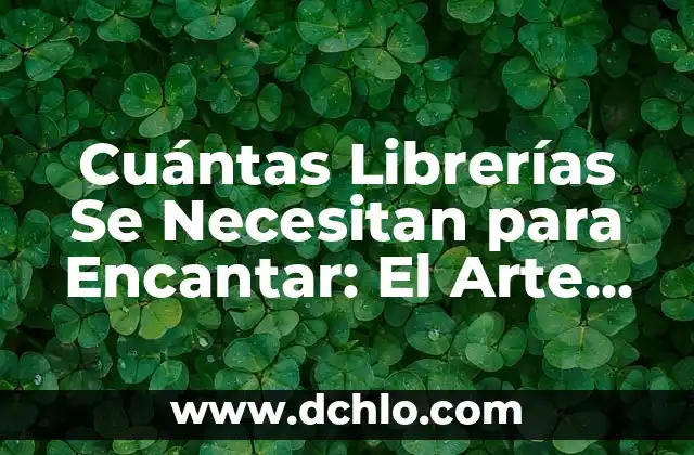 Indización: El arte de organizar datos 5 Cuántas Librerías Se Necesitan para Encantar: El Arte de la Magia en la Ficción