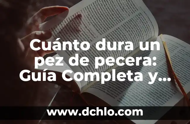 C贸mo hacer una pecera de agua salada 5 Cu谩nto dura un pez de pecera: Gu铆a Completa y Actualizada