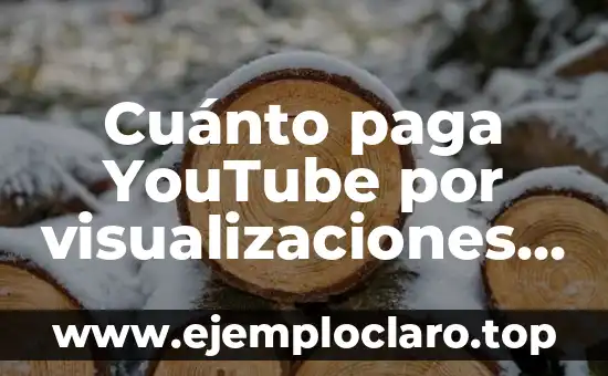 Cuánto paga YouTube por visualizaciones en España – Guía completa
