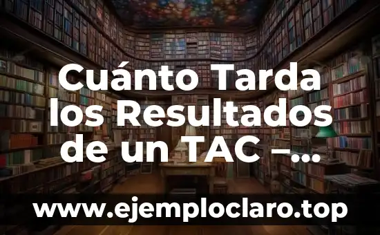 Cuánto Tarda los Resultados de un TAC – Respuestas y Tiempos de Espera
