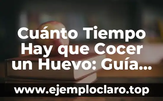 Cuánto Tiempo Hay que Cocer un Huevo: Guía Completa