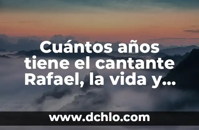 Frase significativa de Ronald Reagan: Un legado de liderazgo 6 Cuántos años tiene el cantante Rafael, la vida y legado del Rey de la Canción