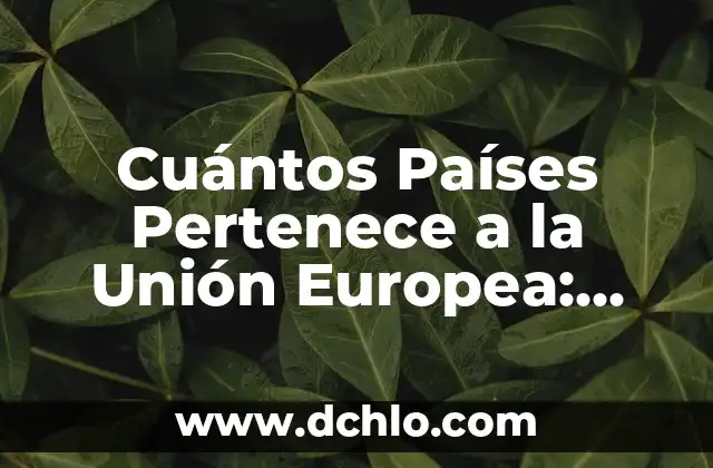 Panamericanismo, un concepto esencial en la unión continental 5 Cuántos Países Pertenece a la Unión Europea: Una Guía Completa